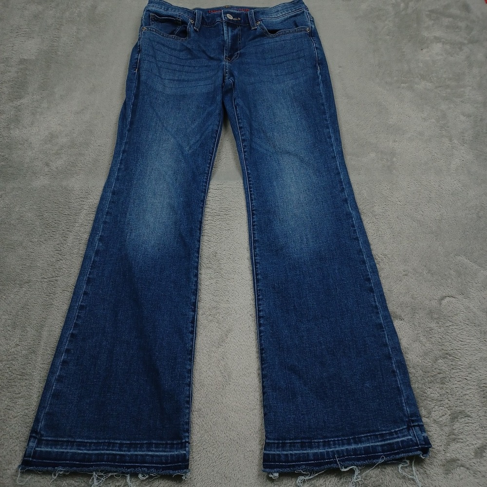 Lucky Brand Jeans Womens 29 Blue Denim Sweet Flared Distressed Modern